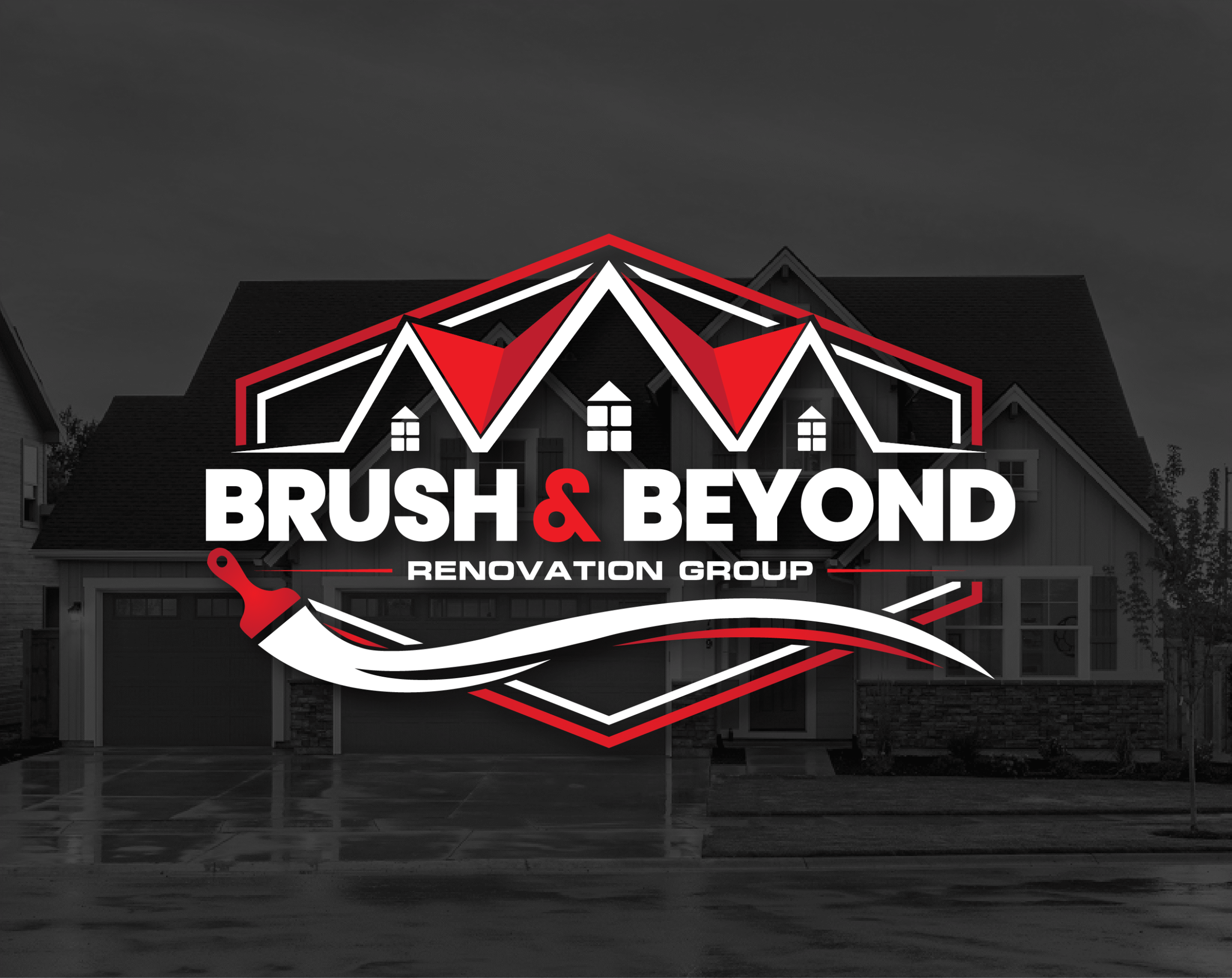 Brush and Beyond Renovation Group logo design